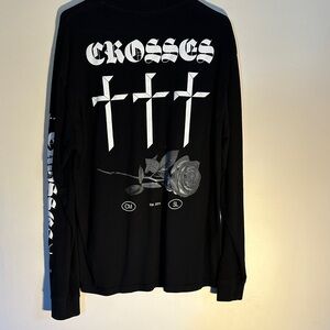 Crosses ✝️✝️✝️ Black Long Sleeve Shirt